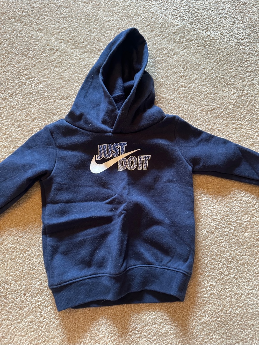 Nike Navy Blue Kids 'Just Do It' Pullover Hoodie